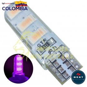 BOMBILLO LED COCUYO FIJA COLOR FUCSIA 12V BEST
