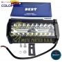 EXPLORADORA 40 LED FIJA FLASH BLANCA AMBAR  10800LM 9-36V