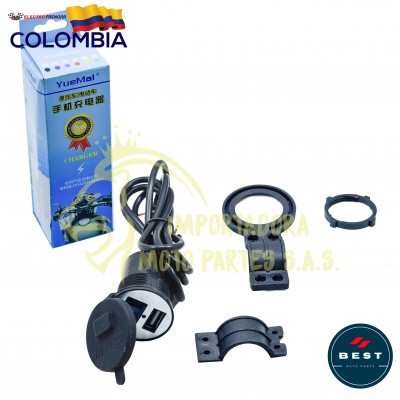 CARGADOR USB PARA MOTO BEST