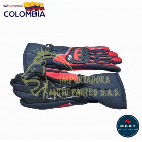 GUANTES IMPERMEABLES PARA MOTO COLOR ROJO - TALLA L BEST