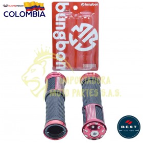 MANGOS X2 PARA MOTO DE LUJO DE COLOR ROJO BEST