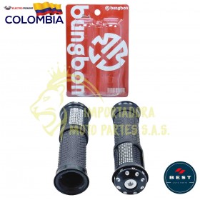 MANGOS X2 PARA MOTO DE LUJO DE COLOR NEGRO BEST