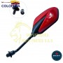 ESPEJO PARA MOTO UNIVERSAL DE COLOR ROJO BEST