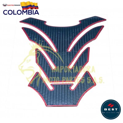 PROTECTOR PARA TANQUE DE MOTO DE COLOR ROJO BEST