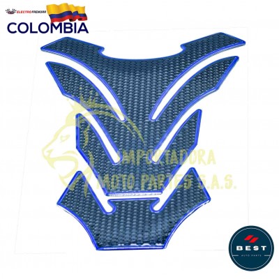 PROTECTOR PARA TANQUE DE MOTO DE COLOR AZUL BEST