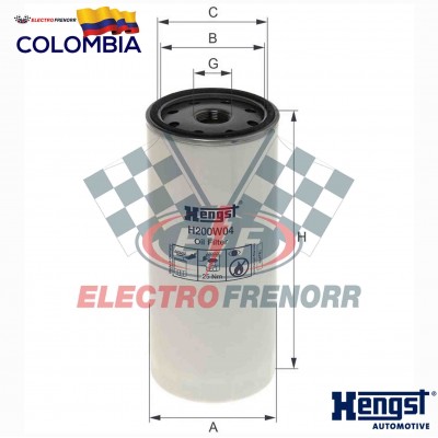 FILTRO ACEITE  VOLVO B12M 21707133 HENGST