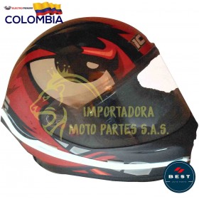 LUCES PARA CASCO DE MOTO - DISEÑO PLANO COLOR BLANCO BEST