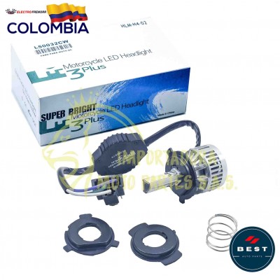 BOMBILLO H4 LED DC BLANCO HIELO 12V BEST