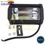 EXPLORADORA 24 LED  TIPO ESPEJO  FIJO FLASH BLANCO AMBAR 6480LM 9-36V