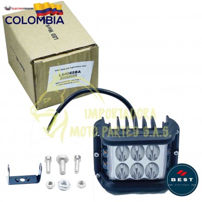 EXPLORADORA LED FIJA + FLASH COLOR BLANCO - AMBAR 9-36V BEST