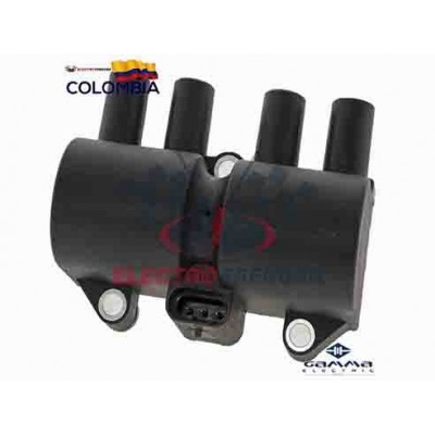 BOBINA IGNICION CHEV AVEO SPARK 7 24 DAEW MATIZ NUBIRA 3PINES C1480 12V GAMMA