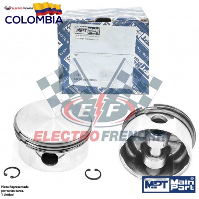 PISTON Y ANILLOS COMPRESOR DE 100MM EN 20 -7000 101 102 MPT