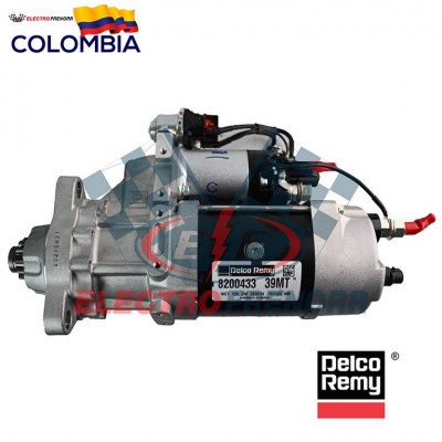 MOTOR ARANQUE 39MT 12V T-12  BOCIN GIRATORIO DELCO REMY