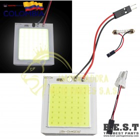 PANEL LED COB 48 SMD PARA INTERIOR CON ACOPLES INCLUIDOS 24V
