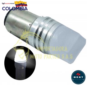 BOMBILLO DE FRENO FIJO + FLASH COLOR BLANCO12 V BEST