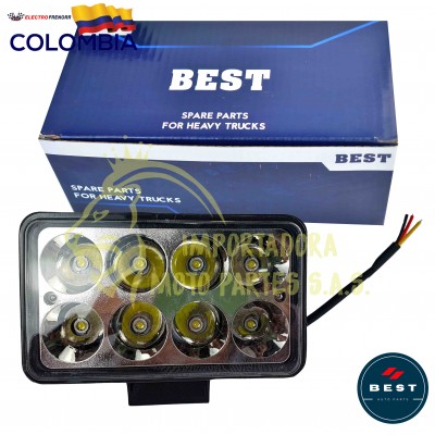 EXPLORADORA FIJA ALTA Y BAJAS COLOR BLANCO  24W 2400LM 9-36V
