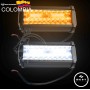EXPLORADORA 40 LED FIJA FLASH BLANCA AMBAR  10800LM 9-36V