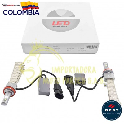 BOMBILLO  H11  LED CON DISIPADOR  12-24 VOLT