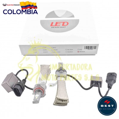 BOMBILLO  9006  LED CON DISIPADOR  12-24 VOLT