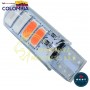 BOMBILLO LED COCUYO T10 CON FLASH COLOR ROJO - AZUL 12V BEST