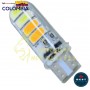 BOMBILLO LED COCUYO T10 CON FLASH COLOR BLANCO - AMBAR 12V BEST