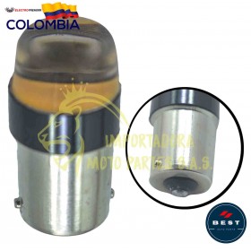 BOMBILLO LED DIRECCIONAL COB FLASH COLOR AMBAR 12V BEST