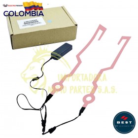 LUCES PARA CASCO DE MOTO - DISEÑO CUADRADO COLOR AZUL HIELO BEST