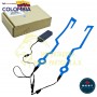 LUCES PARA CASCO DE MOTO - DISEÑO CUADRADO COLOR AZUL BEST