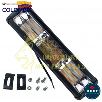 BARRA FIJA+FLASH 9-36V BLACA-AMARILLA 31X7.5X6.5 CM 6000LM BEST