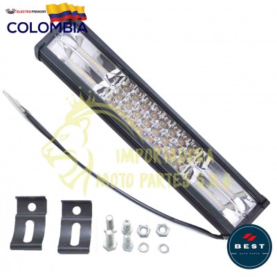 BARRA FIJA+FLASH 9-36V BLANCA-AMARILLA 38X7.5X6.5 CM 8000LM BEST