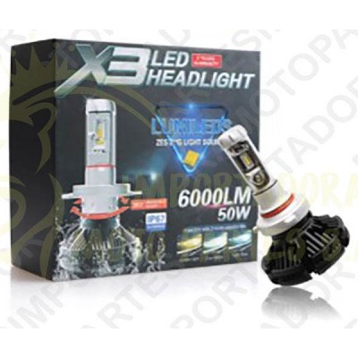 BOMBILLO X3 H7 12-24V BLANCO 5000LM BEST