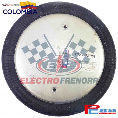 BOMBONA EJE RETRACTIL TRAILER TIPO HAMBUERGUESA PEGA