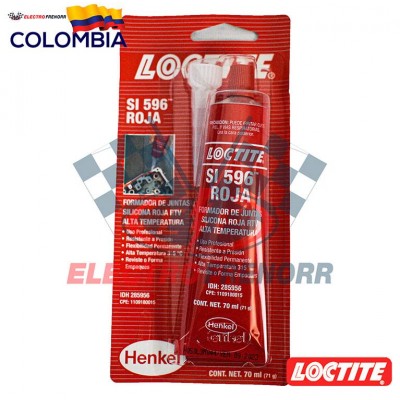 SILICONA ROJA RTV LOCTITE 70 ML LOCTITE