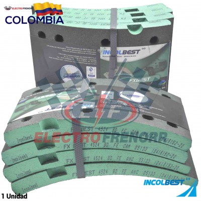 JUEGO BLOQUES DE FRENO 4524 (BD) FORMULACION FXBEST INCOLBEST