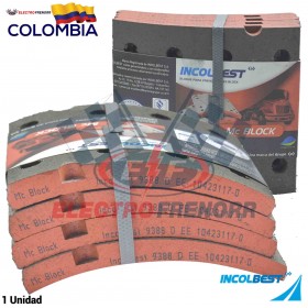 JUEGO BLOQUES DE FRENO 9388 (D) FORMULACION MCBLOCK INCOLBEST