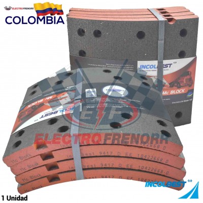 JUEGO BLOQUES DE FRENO 9417 (D) FORMULACION MCBLOCK INCOLBEST