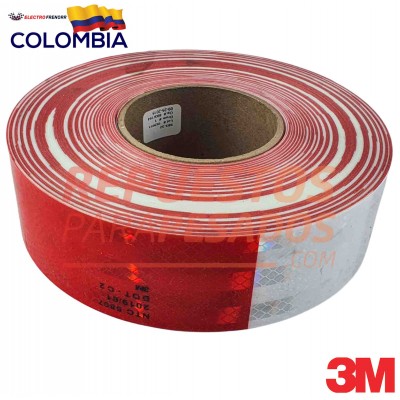CINTA BARRICADA 3M ROJO BLANCO X ROLLO
