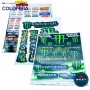 HOJA X30 PCS DE CALCOMANIAS PARA CARRO O MOTO BEST