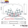PASTILLA DE FRENO TRAILER ROMARCO - WVA29162 EGE FREN