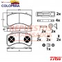 PASTILLAS DE FRENO MERCEDES BENZ ACTROS/ATEGO TRASERAS  TRW