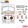 PASTILLAS DE FRENO MERCEDES BENZ ACTROS/ATEGO DELANTERA  TRW