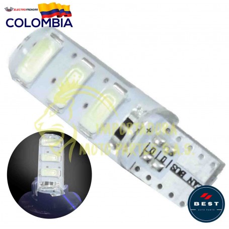 BOMBILLO COCUYO 6 LED COLOR BLANCO 12V BEST