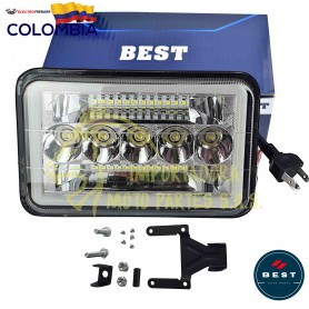 FARO TIPO KENWORTH COLOR BLANCO ALTA Y BAJAS CON OJO DE ANGEL 9-36V Luces LED