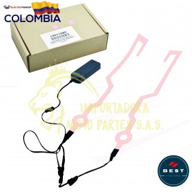 LUCES PARA CASCO DE MOTO - DISEÑO CUADRADO COLOR BLANCO CALIDO BEST