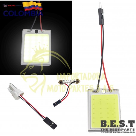 PANEL LED COB 24 SMD PARA INTERIOR CON ACOPLES INCLUIDOS 24V Luces LED