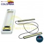 CINTA LED X2 PARA CARRO COLOR BLANCO 12V BEST Luces LED BEST