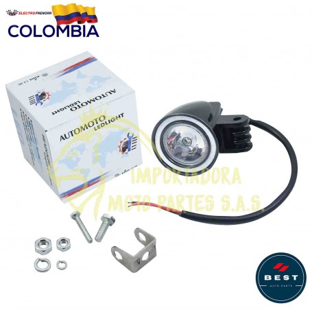 EXPLORADORA TIPO APACHE CON OJO DE ANGEL FIJA + FLASH COLOR AZUL BEST Luces LED BEST