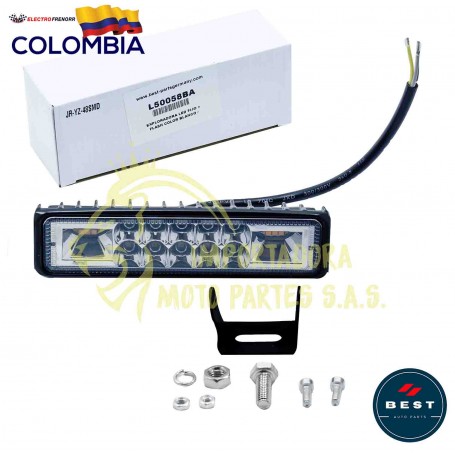EXPLORADORA LED FIJO + FLASH COLOR BLANCO -AMBAR 9-36V BEST Luces LED BEST