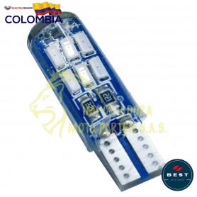 BOMBILLO LED COCUYO FIJA COLOR ROJO 12V CON 150LM BEST