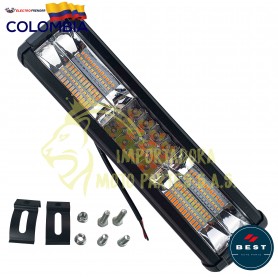 BARRA FIJA+FLASH 9-36V BLACA-AMARILLA 31X7.5X6.5 CM 6000LM BEST